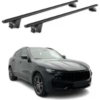 Aurilis Dachträger Grundtäger für Maserati Levante 2016-2024 100kg Alu Schwarz 2 tlg ABE