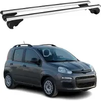 Omtec Dachträger Grundtäger für Fiat Panda 1980-2003 75kg Aluminium Silber 2 tlg