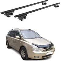 Aurilis Dachträger Grundtäger für Kia Grand Carnival VQ 2006-2012 90kg Alu Schwarz ABE