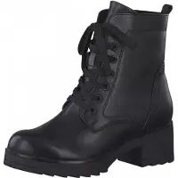 Marco Tozzi Damen Stiefelette monochrome Optik Blockabsatz 2-25262-29, Größe:37 EU, Farbe:Schwarz