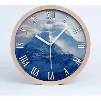 Tulup Holzuhr 20fi cm wanduhr - weiße Spitzen - Gipfel