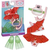 Baby Born Schnorchel-Set mit Bikini, Taucherbrille & Flossen für 43 cm Puppen