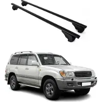 Omac Dachträger Grundtäger für Toyota Land Cruiser Prado 1996-2002 75kg Schwarz 2x