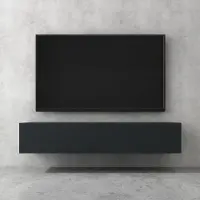 Doporro TV Lowboard hängend Fernsehschrank Wohnzimmer | TV-Schrank hängend Fernsehtisch Hängeschrank 100cm Fernsehschrank02