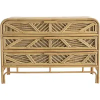 Miliboo - Kommode Rattan 3 Schubladen GALON