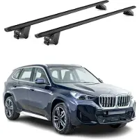 Aurilis Dachträger Gepäckträger für BMW X1 U11 2025-2025 Aluminium Schwarz 2 tlg ABE