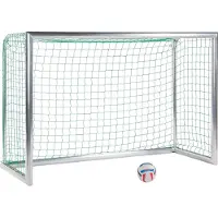 Sport-Thieme Mini-Fußballtor "Professional", Inkl. Netz, grün (MW 10 cm), 2,40x1,60 m, Tortiefe 1,00 m