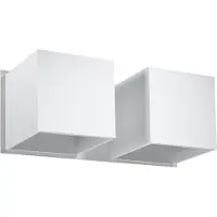 Sollux Wandleuchte QUAD 2 weiß 2xG9 8W Aluminium 11x12x26cm