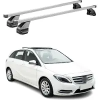 Omac Menabo Dachträger für Mercedes B Klasse W246 2011-2018 75kg Stahl Silber 2x