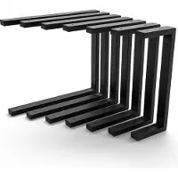 Hevva Waschtischhalterung LAHN - 40 cm Tiefe, Schwarz, 1 Stück