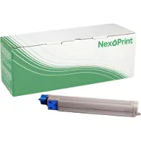 NexoPrint 43837131 Cyan Toner kompatibel mit Oki C9655 HDN C9655 HDTN C9655N 22000 Seiten