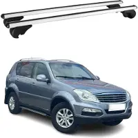 Omtec Dachträger Grundtäger für SsangYong Rexton 2012-2025 75kg Aluminium Silber 2 tlg