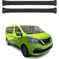 Omtec Dachträger Grundtäger für Nissan NV300 2016-2021 75kg Aluminium Schwarz 2 tlg