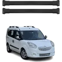 Omtec Dachträger Gepäckträger für Opel Combo D 2012-2018 Relingträger Alu Schwarz