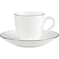 Villeroy & Boch 1046361410, Set, Weiß, Porzellan, Espresso, Anmut Platinum, 2 Stück(e)