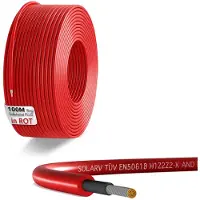 EnjoySolar enjoy solar Solarkabel Ring 100 m, 4 mm², rot, EN 50618, PV-Kabel, 0% MwSt.