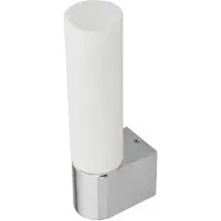 LINDBY Wandlampe MELIKE , dimmbar, chrom / silber, für Badezimmer, Metall, Modern, Wandleuchte, Wandlampe Bad