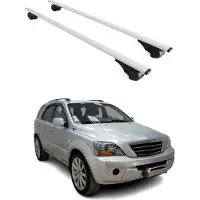 Omac Dachträger Grundtäger für Kia Sorento 2002-2009 75kg Metall Silber 2 tlg
