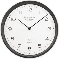 Miraval Design Funkwanduhr 30 cm lautlos Japanisches Quarzuhwerk Mineral Glas kein Ticken Funkuhr