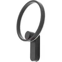 LUCANDE LED-Wandlampe Yekta, indirekt, schwarz, dimmbar