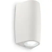 Ideal Lux Keope Kunststoff Moderne Wandleuchte Weiß 2 Lichter Gu10