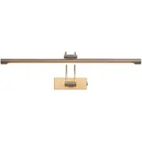 LUCANDE LED-Bilderleuchte Dimitrij, nickel, Metall, 54cm Dimitrij, alu / grau / zink, für Wohn- / Esszimmer, Metall, Modern, Wandleuchte, Wandlampe Innen