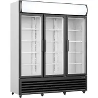 Saro Kühlschrank GTK1065 mit Werbedisplay - 3 Türen, LED-Beleuchtung