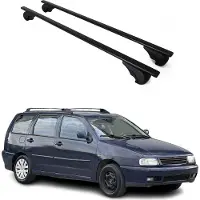 Omac Dachträger Grundtäger für VW Polo Variant 1994-2002 75kg Metall Schwarz 2 tlg