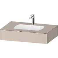 Duravit Einbauwaschtisch-Möbel-Set Qatego 80x55x17cm, T m, m Kons, 1 Ausschn, m ÜL