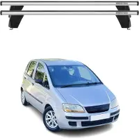 Menabo Dachträger Grundträger für Fiat Idea 2005-2012 Querträger ABE Alu Silber