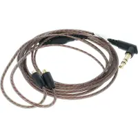 VHBW Audio AUX Kabel kompatibel mit Shure SE846, SE535, SE425, SE315, SE215 Kopfhörer - Audiokabel 3,5mm Klinkenstecker, 120 cm Schwarz