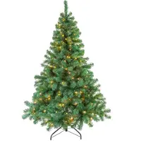 Kopu Künstlicher Weihnachtsbaum Tannenbaum Christbaum grün Excellent Trees LED Stavanger Green 150 cm mit Beleuchtung, 250 Lämpchen beleuchtet
