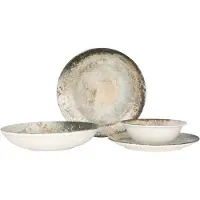 RINART Geschirrset (Large) - Obvara - 24 teilig - 6 Personen - Porzellan