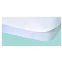 Poyet Motte Alese wasserdichter Matratzenschoner Elasretane Frottier 100% Baumwolle 80x190 cm weiß