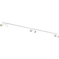 Licht-Erlebnisse Spot Lampe Metall verstellbar in Weiß Gold GU10 länglich Modern