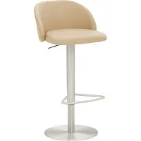 Mayer Barstuhl Sitzmöbel 1216 48 x 49 x 77 cm Stahl beige