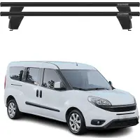 Menabo Dachträger Grundträger für Fiat Doblo II 2010-2023 Querträger Schwarz