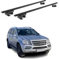 Aurilis Dachträger Grundtäger für Mercedes GL Klasse X164 2006-2012 90kg Alu Schwarz ABE