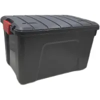 Iris Set 60 Liter 3er Schwarz Clips Groß Plastikdosen SizedBox