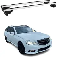 Omtec Dachträger für Mercedes E Klasse S212 T-Modell 2009-2016 75kg Alu Silber 2x