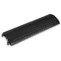 Adam hall Defender MINI BLK - Kabelbrücke 3 Kanäle mit Schwarzem Deckel