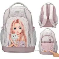 Depesche Rucksack "Schulrucksack BLOOMING KITTY TOPModel 19 x 30 x 40 cm flieder"