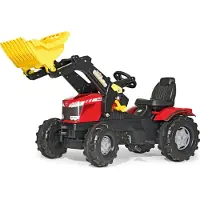 Rolly Toys Farmtrac MF 8650 Trettraktor mit Trac Lader, Maße: 142x53x81 cm; 61 113 3
