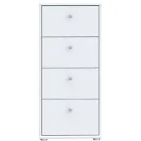 Freiraum Weiße Kommode TEMPRA 2 mit 4 Schubladen