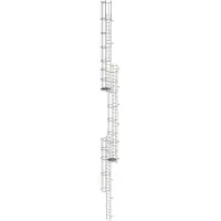 MUNK Günzburger Steigtechnik MUNK ortsfeste Steigleitern Edelstahl, 17,64m SH PG2