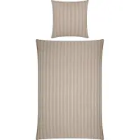 Erwin Müller Bettwäsche Fürth" taupe 1x 155x220 cm + 1x 80x80 cm"