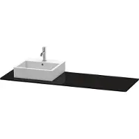 Duravit Konsole XSquare 160x55x1,6cm, m 1 AS, Beck. li, sw hgl
