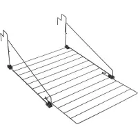 Metaltex Wäscheständer - hängender Trockenständer 9 Meter matt schwarz Balkon Heizung