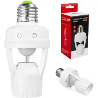 Macleans Lamp holder with motion and twilight sensor (MCE24)