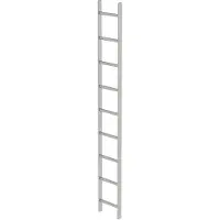 MUNK Günzburger Steigtechnik MUNK Schachtleiter aus Edelstahl 300mm breit 9 Sprossen 2,52m lang